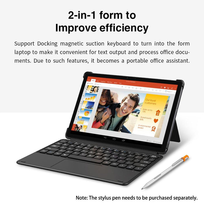 10.1 4G Lte Tablet Pc 4Gb 128Gb Keyboard Android 10.0 Octa Core Dual Sim Otg Bluetooth Dual Band Wifi