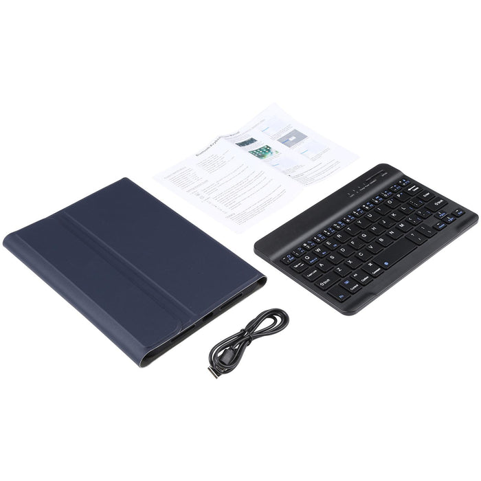 Detachable Lambskin Texture Ultra-Thin Tpu Bluetooth Keyboard Leather Tablet Case With Stand For Ipad Mini 6