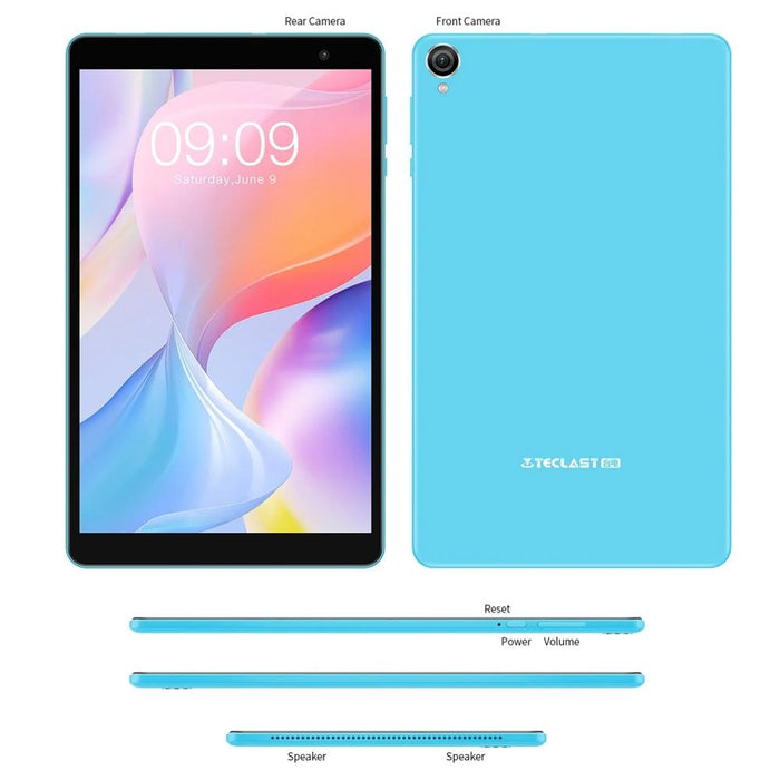 8 Tablet 3Gb 32Gb Android 12 Quad Core Dual Wifi Bluetooth Tf Card Global Version Google Play Blue