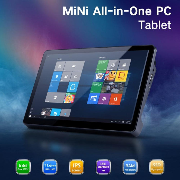 11.6 Mini All In One Pc Tablet 8Gb 512Gb Windows 10 Intel Core I3 Wifi Bluetooth Hdmi