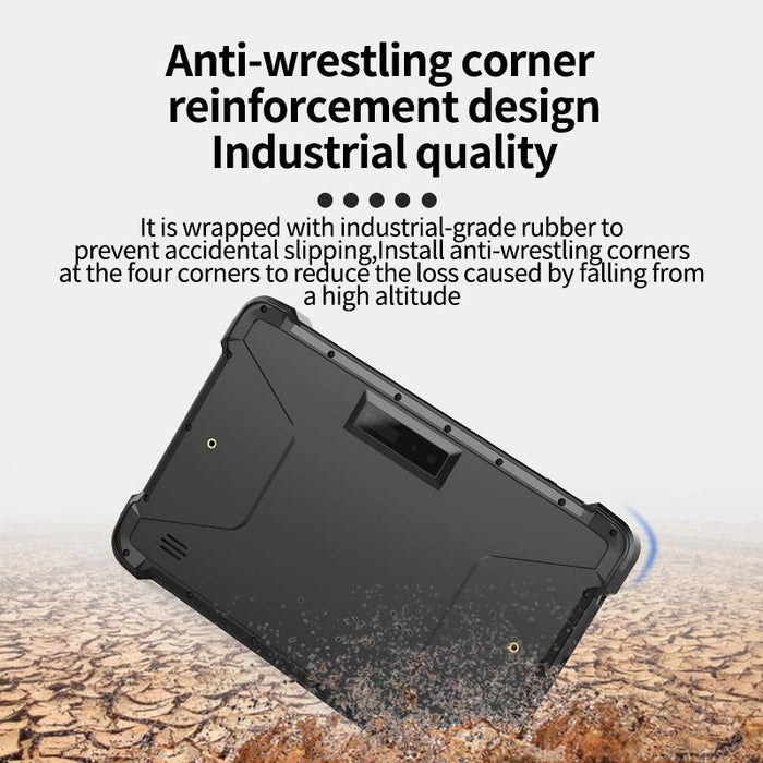 8 Rugged Tablet 4Gb 64Gb Ip67 Waterproof Android 9.0 Octa Core Gps/Wifi/Bt/Nfc