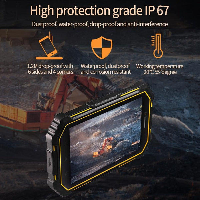 7 Rugged Tablet 4Gb 64Gb Ip67 Android 9.0 Octa Core Dual Sim/Gps/Wifi/Bt/Nfc