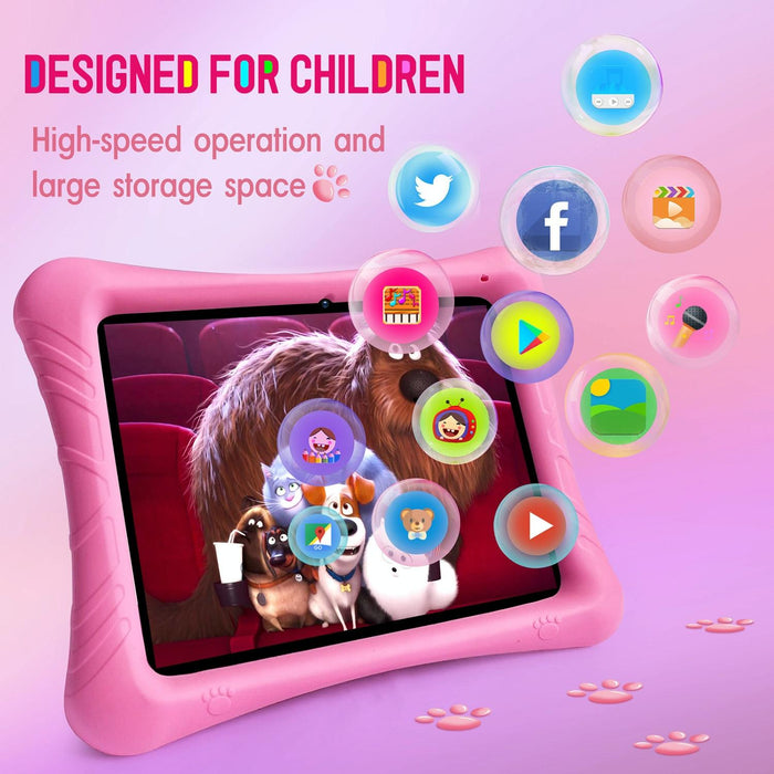 Kids 10.1 Inch 2gb + 32gb Android 10 Allwinner A100 Quad