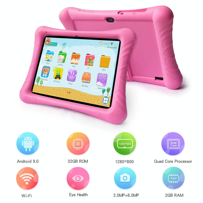 Kids 10.1 Inch 2gb + 32gb Android 10 Allwinner A100 Quad