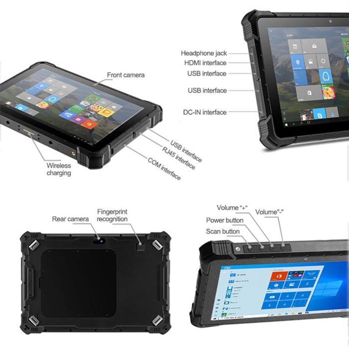 10.1 Rugged Tablet 8Gb 128Gb Ip67 Waterproof Windows10 Intel Quad Core Gps/Wifi/Bt/Nfc