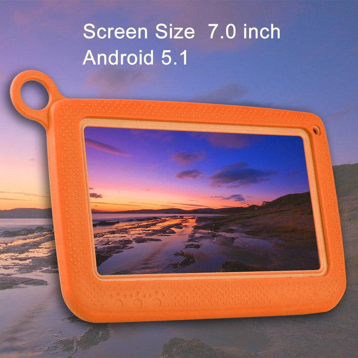 Kids 7.0 Inch 1Gb+16Gb Android 4.4 Allwinner A33 Quad Core With Silicone Case Educational Tablet / Pc