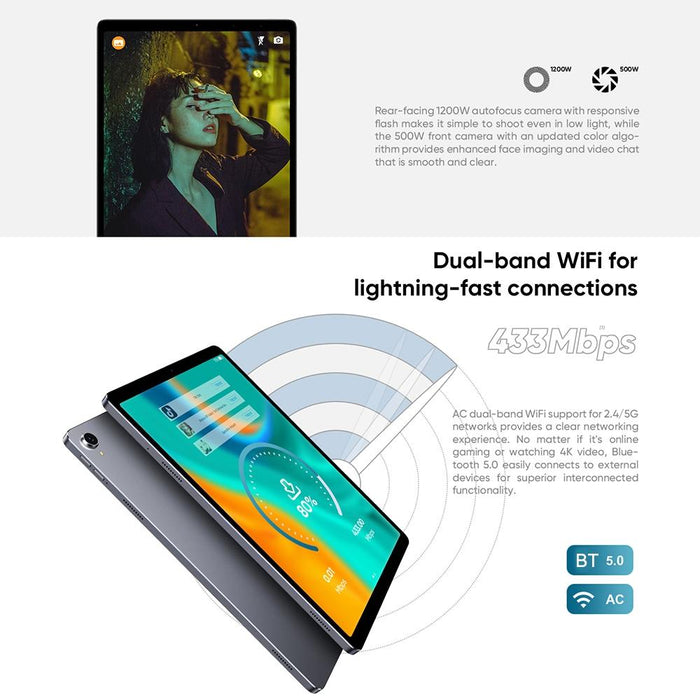 11 Tablet Pc 4Gb 128Gb Android 10.0 Octa Core Bluetooth Dual Band Wifi Otg Tf Card