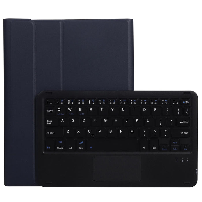 2 In 1 Removable Bluetooth Keyboard & Protective Leather Tablet Case With Touchpad & Holder For Ipad Pro 11 2021 / 2020 / 2018 Ipad Air 2020