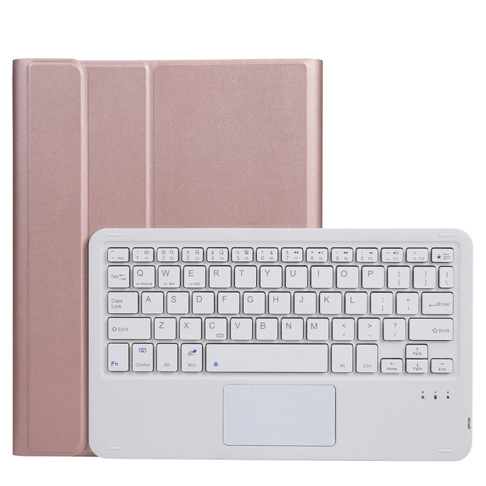 2 In 1 Removable Bluetooth Keyboard & Protective Leather Tablet Case With Touchpad & Holder For Ipad Pro 11 2021 / 2020 / 2018 Ipad Air 2020