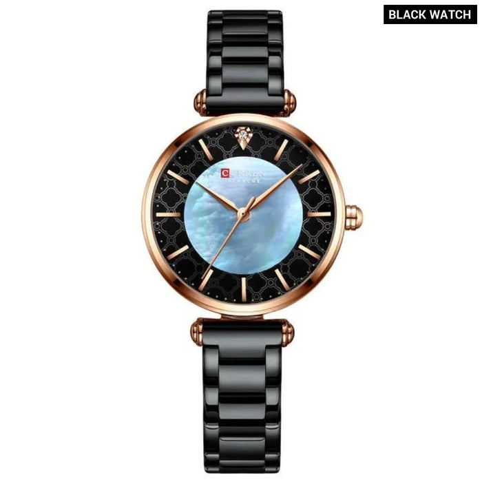 Watches Women Fashion Thin Quartz Wristwatch With Charming Stainless Steel Bracelet