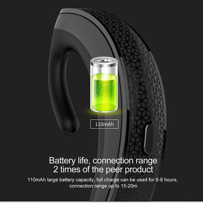 Ear-Hanging Business Style Wireless Bluetooth Earphone