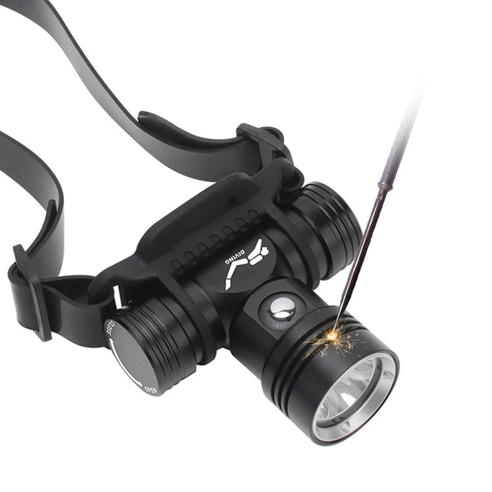60M Underwater Video Fill-Up Diving Flashlight