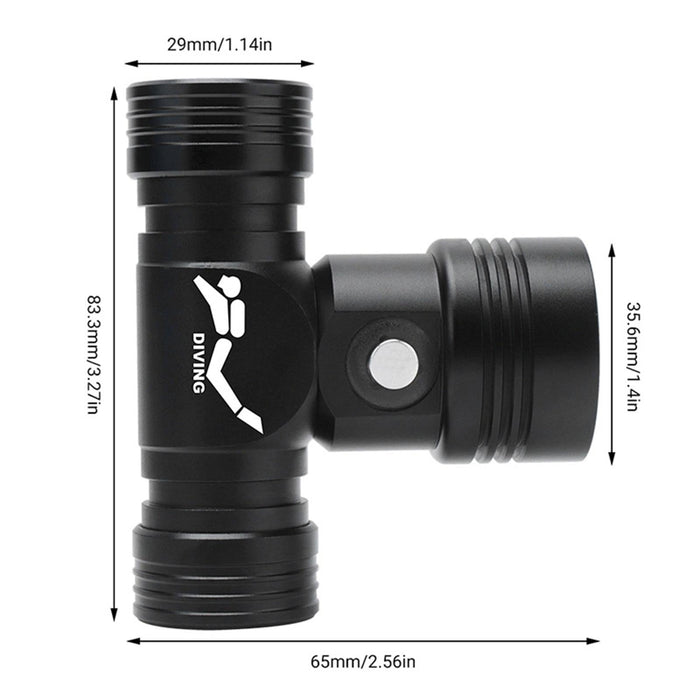 60M Underwater Video Fill-Up Diving Flashlight