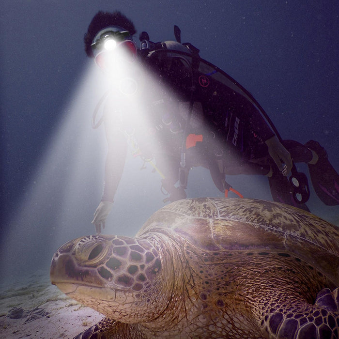 60M Underwater Video Fill-Up Diving Flashlight