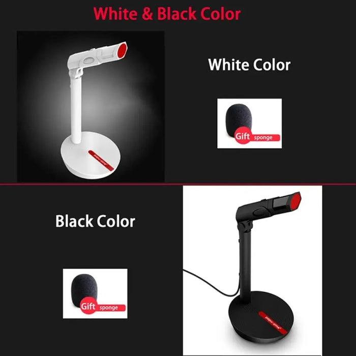 Adjust Switch Rotatable Flexible Usb 3.5mm Microphone Vocal