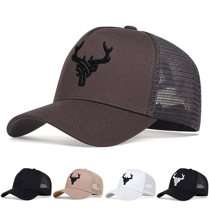 Adjustable Animal Antlers Baseball Cap / Hat For Outdoor Sun Protection