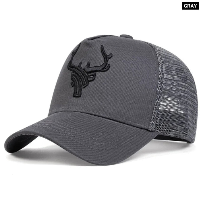 Adjustable Animal Antlers Baseball Cap / Hat For Outdoor Sun Protection