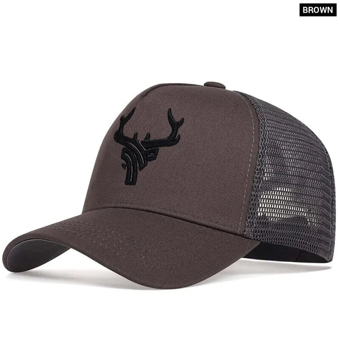 Adjustable Animal Antlers Baseball Cap / Hat For Outdoor Sun Protection