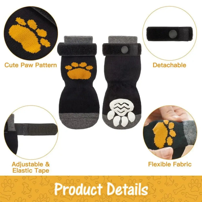 Adjustable Anti-slip Soft Paw Pattern Non-slip Protector