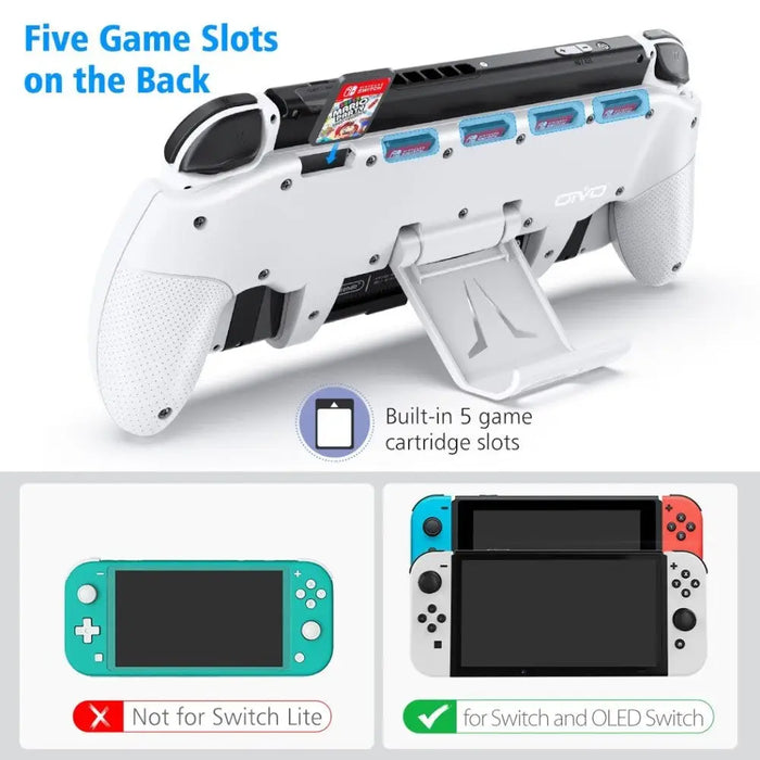 Adjustable Asymmetrical Controller Grip Holder With 5 Card