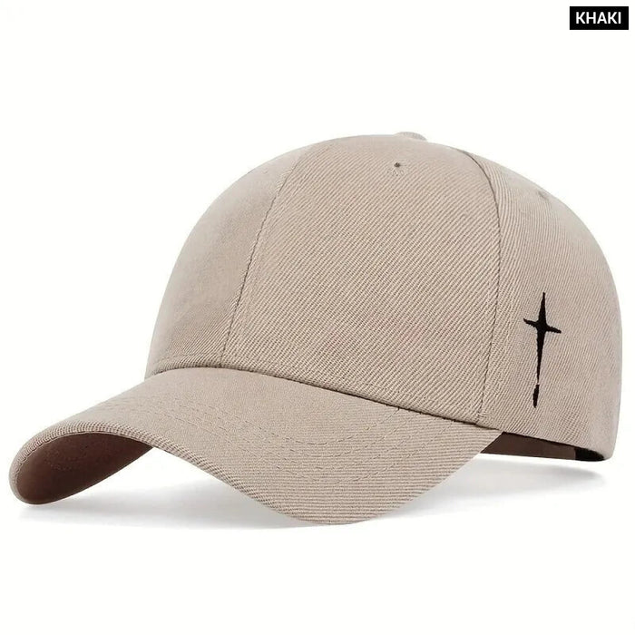 Adjustable Baseball Cap / Hat Cross Embroidery For Outdoor Wear