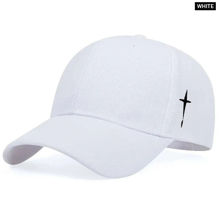 Adjustable Baseball Cap / Hat Cross Embroidery For Outdoor Wear