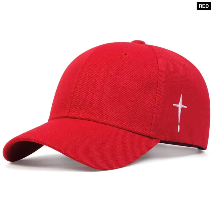 Adjustable Baseball Cap / Hat Cross Embroidery For Outdoor Wear