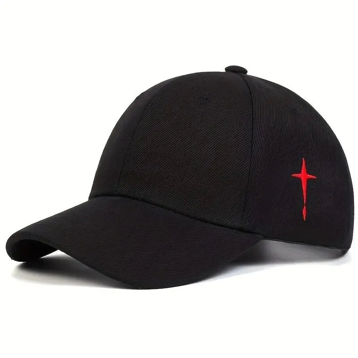 Adjustable Baseball Cap / Hat Cross Embroidery For Outdoor Wear