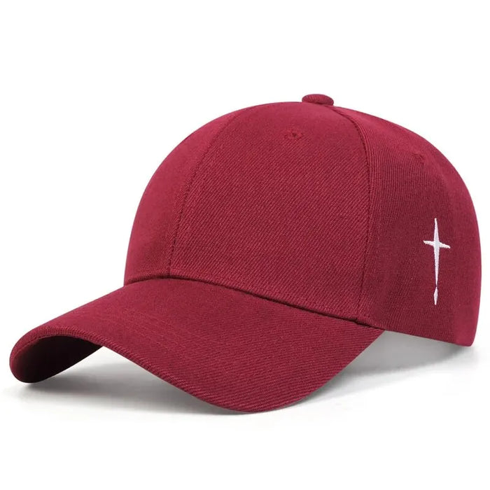 Adjustable Baseball Cap / Hat Cross Embroidery For Outdoor Wear