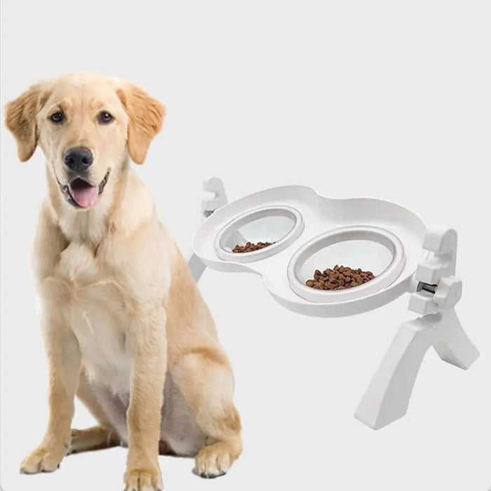 Adjustable Elevated Eco-friendly Pet Bowls For Small Medium