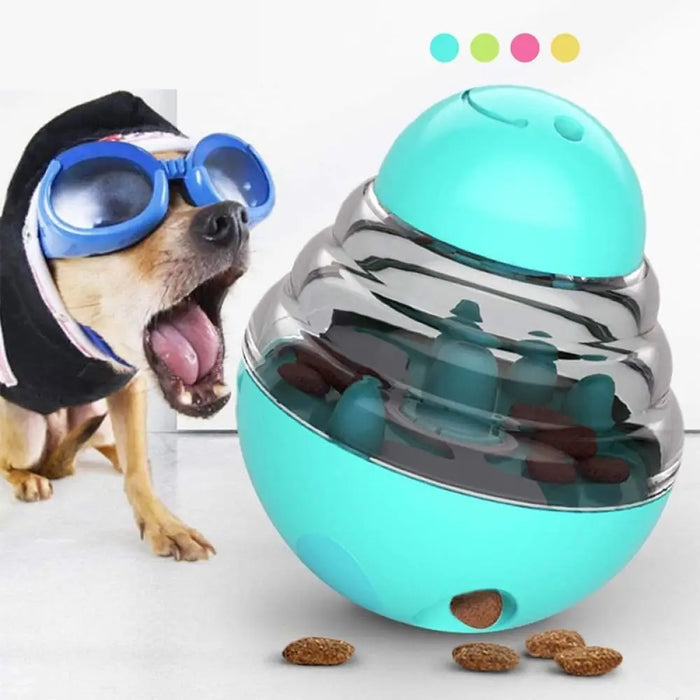 Adjustable Food Dispensing Tumbler Treat Ball With Leaky