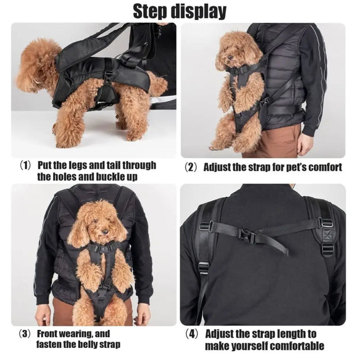 Adjustable Front Facing Hands-free Safety Dog Carrier Travel