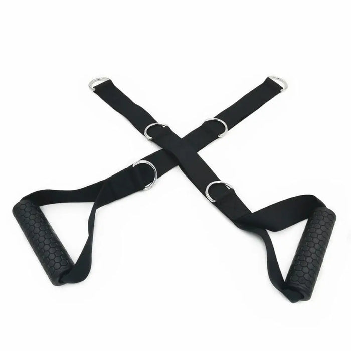 Adjustable Gym Handle With 5 D-rings For Cable Machine