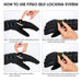 Adjustable Self-locking Cycling Gloves