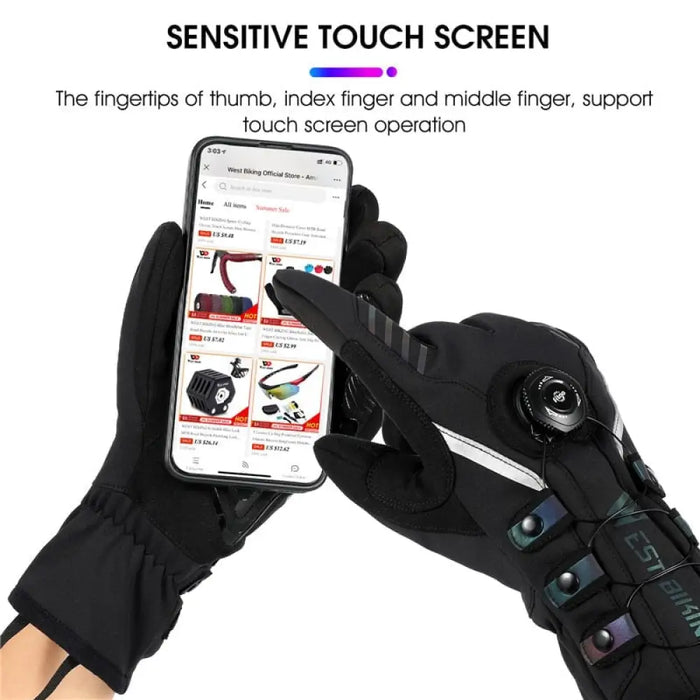 Adjustable Self-locking Cycling Gloves