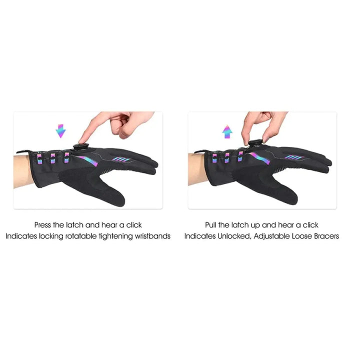 Adjustable Self-locking Cycling Gloves