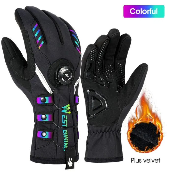 Adjustable Self-locking Cycling Gloves