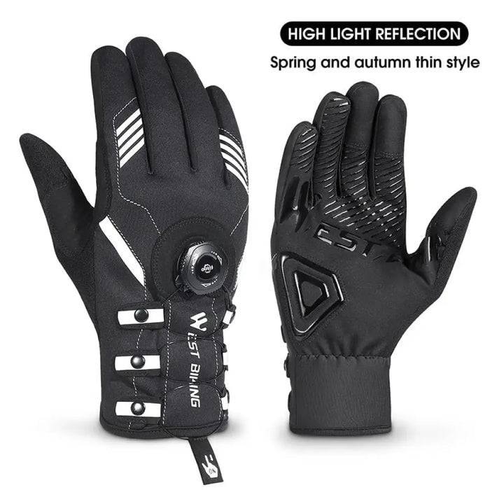 Adjustable Self-locking Cycling Gloves