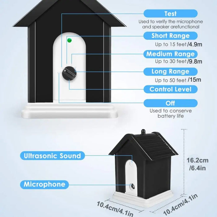 Adjustable Ultrasonic Anti Barking Safe Device For Small