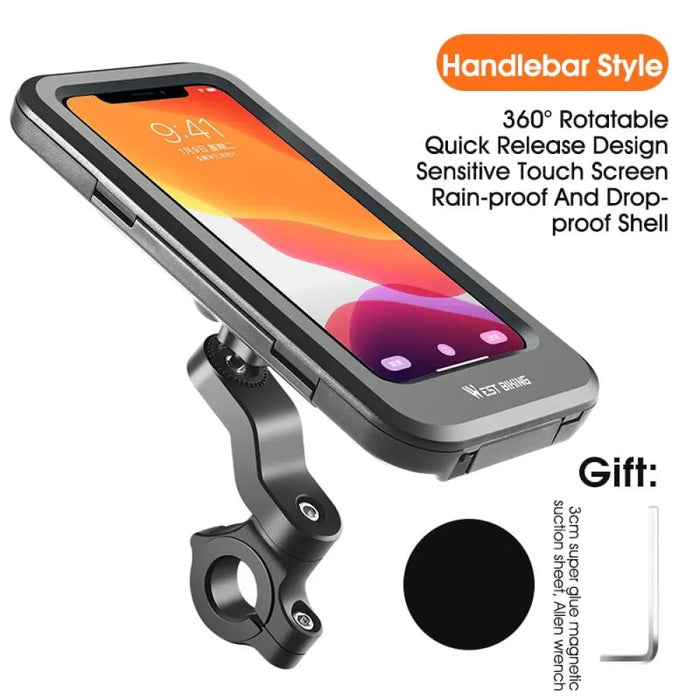 Adjustable Waterproof Bicycle Phone Holder