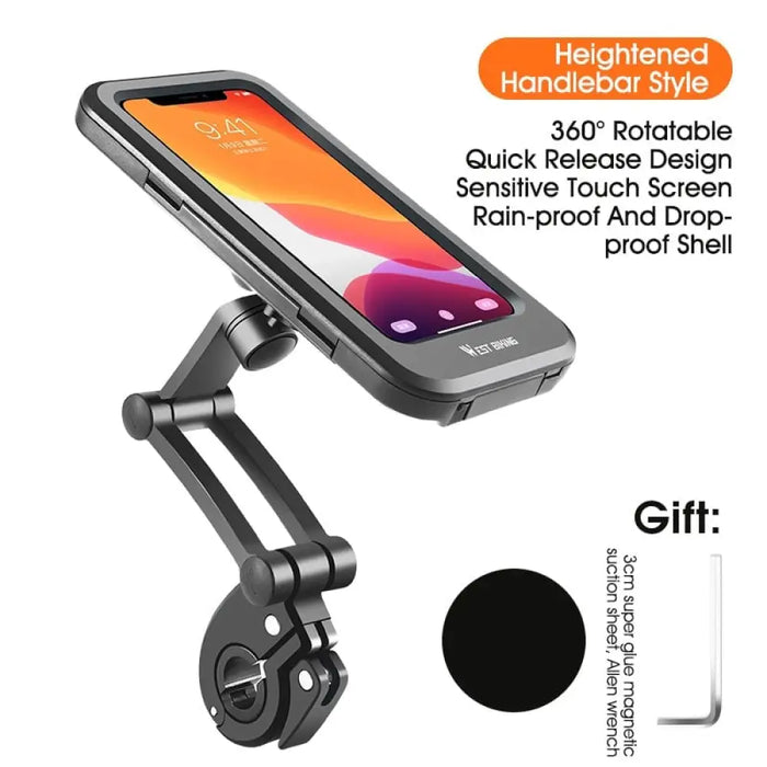 Adjustable Waterproof Bicycle Phone Holder