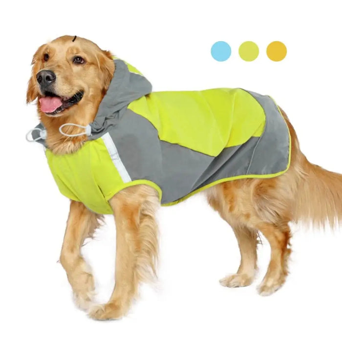 Adjustable Waterproof Lightweight Reflective Rain Jacket