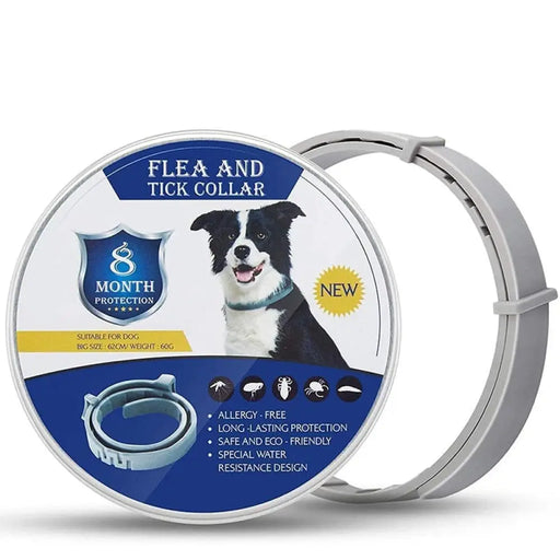 Adjustable Waterproof Natural 8 Month Protection Dog Flea