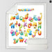 Alphabet Sherpa Fleece Blanket Letters Russian Throw