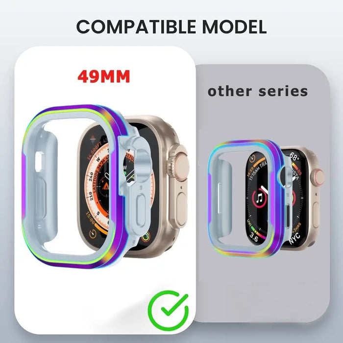 Aluminum Alloy Rubber Protective Shell Cover For Apple Watch