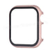 Aluminum Metal Bumper Tempered Glass+ Cover For Apple Watch