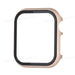 Aluminum Metal Bumper Tempered Glass+ Cover For Apple Watch