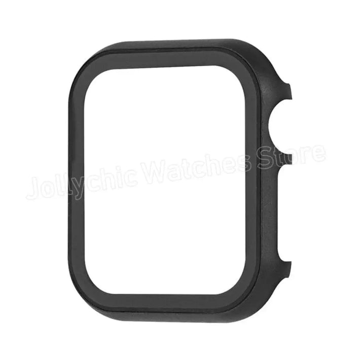 Aluminum Metal Bumper Tempered Glass+ Cover For Apple Watch