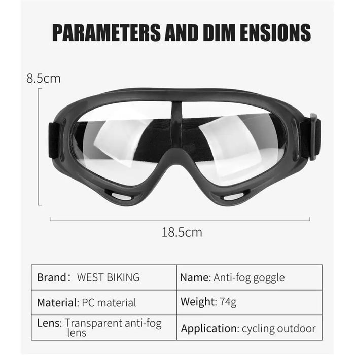 Anti-fog Cycling Glasses