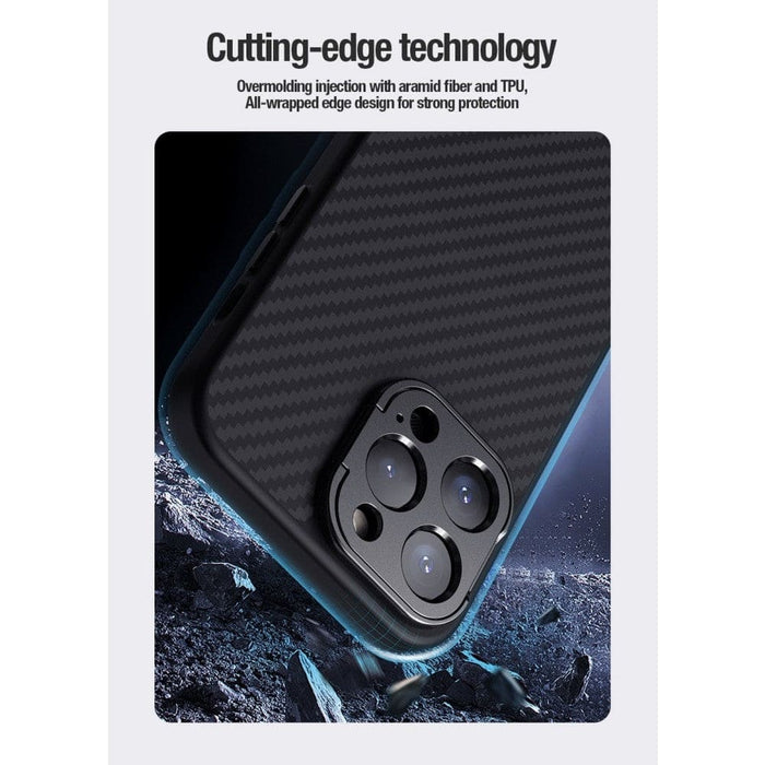 Anti-Drop Magnetic Aramid Fiber Case With Kickstand For  iPhone 14 15 Pro Max